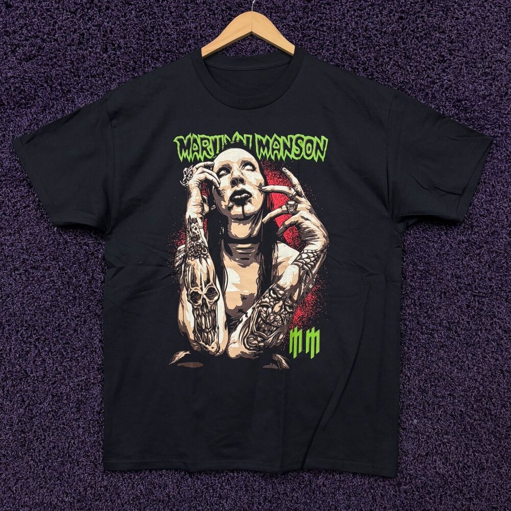 Marilyn Manson Sweet Dreams Album Goth Metal Band T-Shirt XL